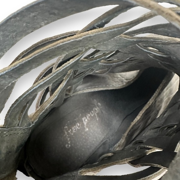 Free People Carerra Basket Weave Boot 10 Gray - Picture 13 of 15